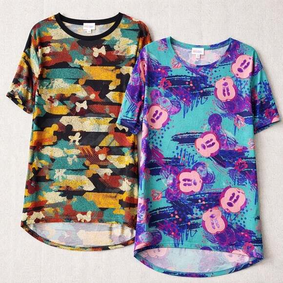 LuLaRoe Tops - Set of 2 LuLaRoe Disney Irma Tunic Minnie Mouse Size XS